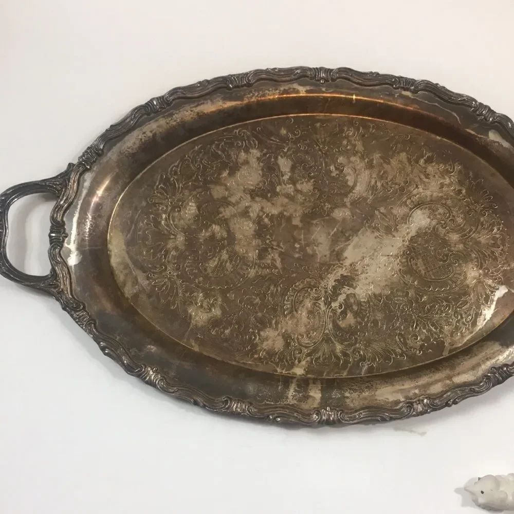 F.P ROGERS SILVER TRAY SERVICE VINTAGE - Picture 12 of 13